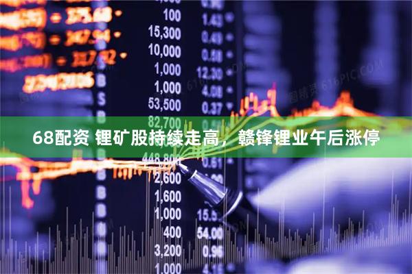 68配资 锂矿股持续走高，赣锋锂业午后涨停
